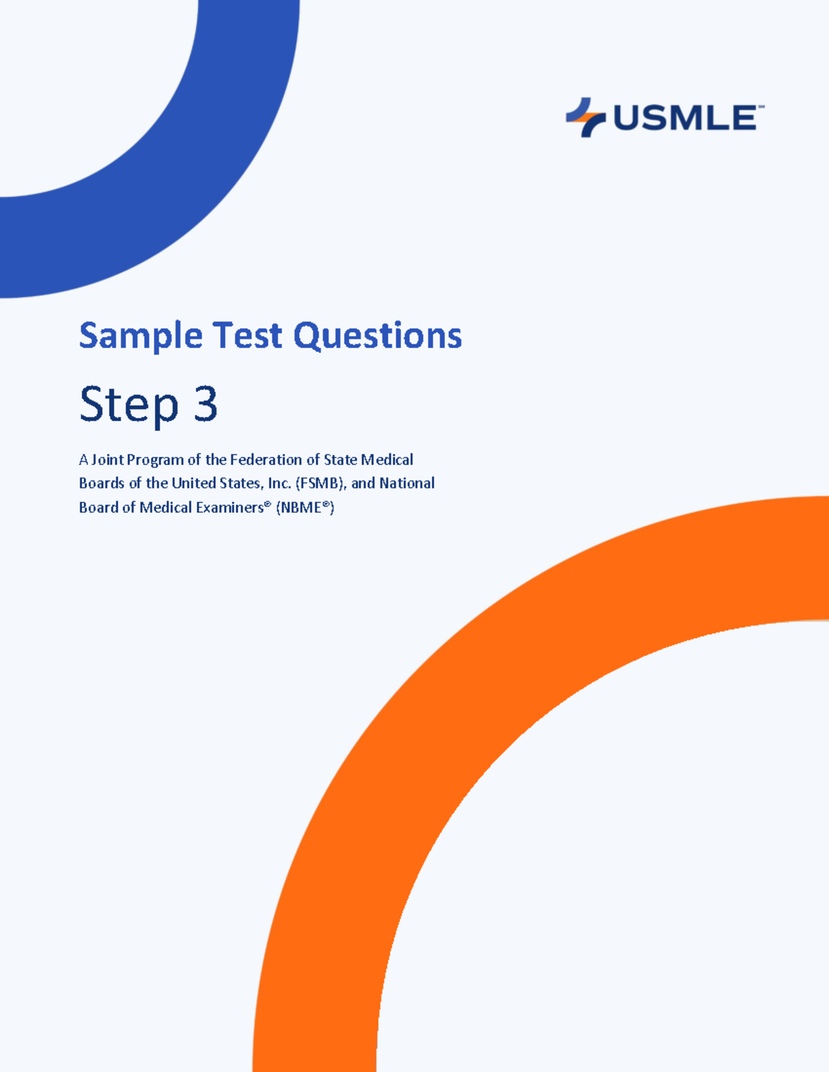 2023 Step3 Sample Items - Sample Test Questions Step 3 A Joint Program ...