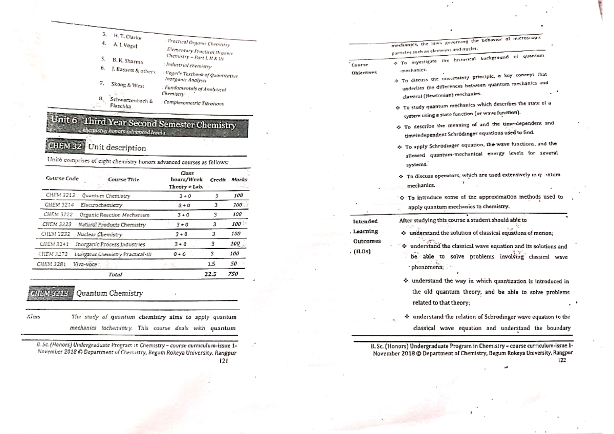 Syllabus of 3rd year 2nd Semester - Polymer chemistry - Studocu