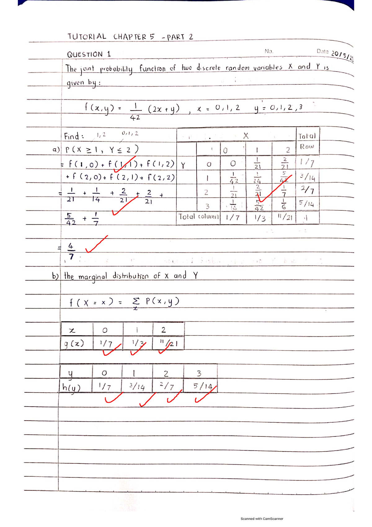 Answer Scheme Tutorial Chapter 5 - PART 2 - Introduction To Statistics ...