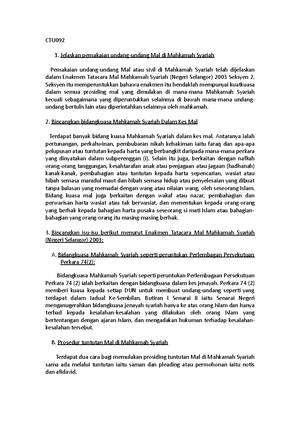 Contoh Kertas Kerja CTU - FAKULTI PENDIDIKAN SARJANA MUDA PENDIDIKAN ...