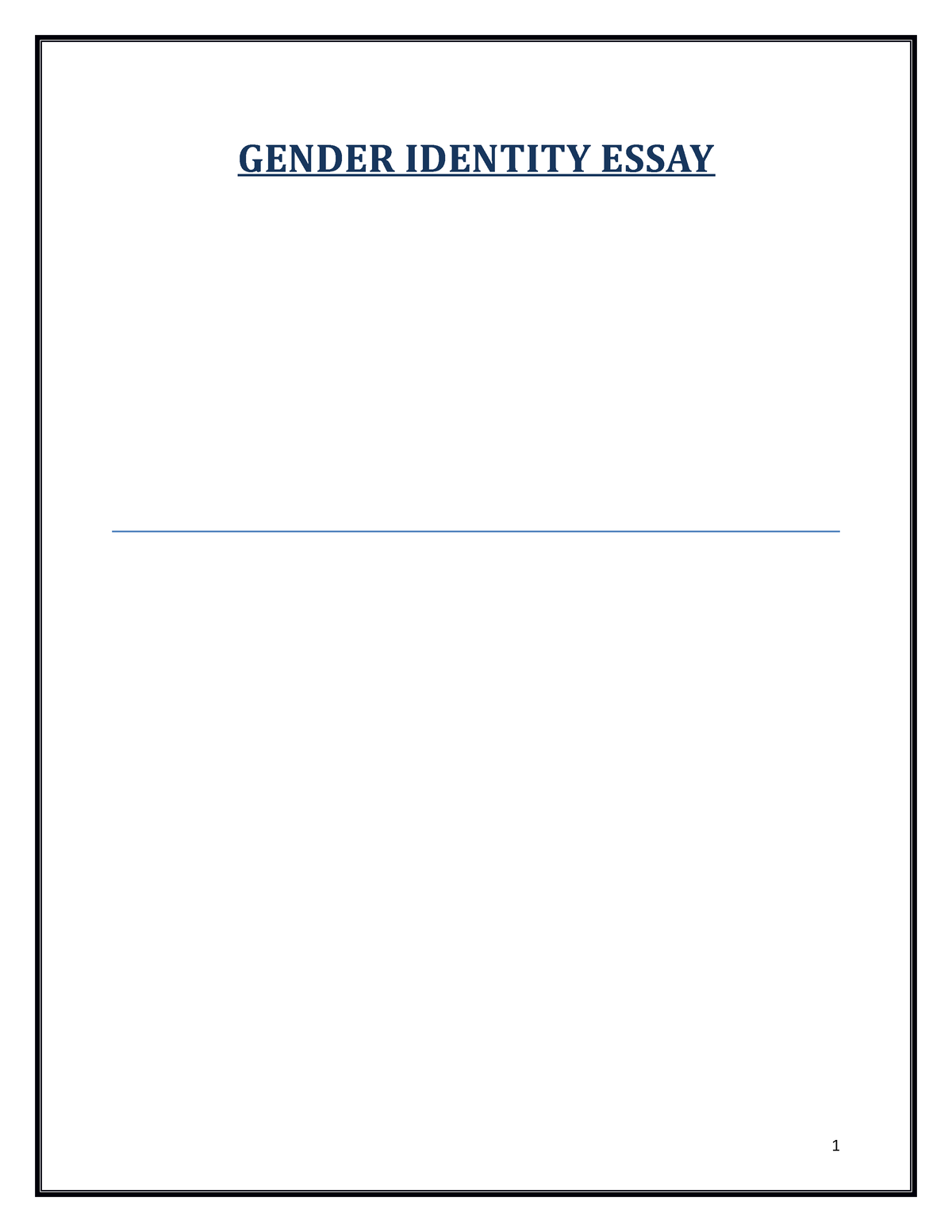 duke gender identity essay