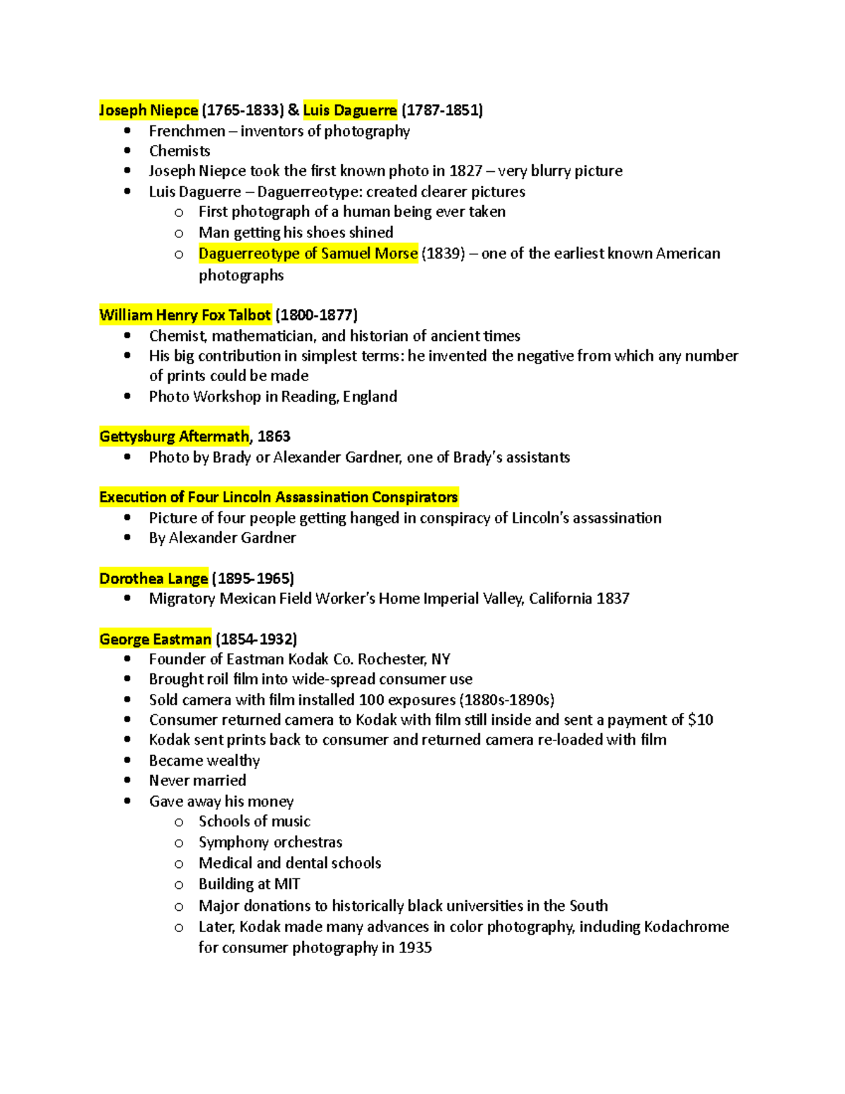 Photography Origins (Exam 2 Material) Joseph Niepce (17651833