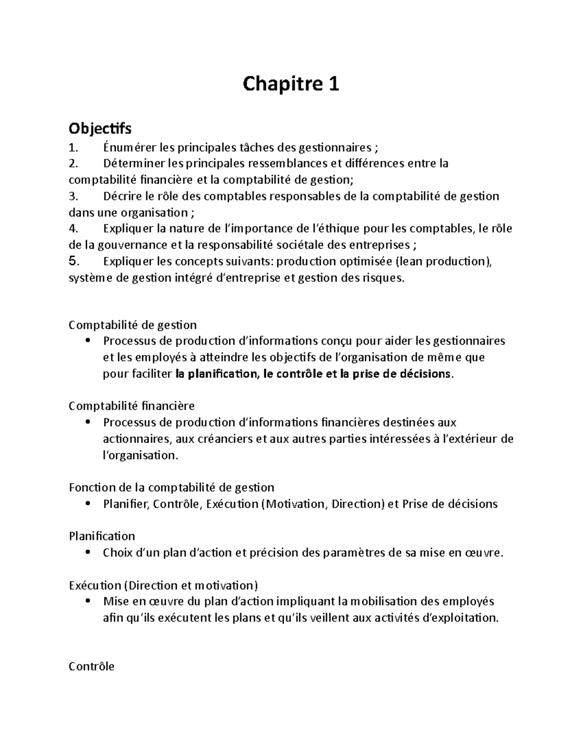 Chapitre 1 - Cours 1 A 3 - Chapitre 1 Objectifs Énumérer Les ...