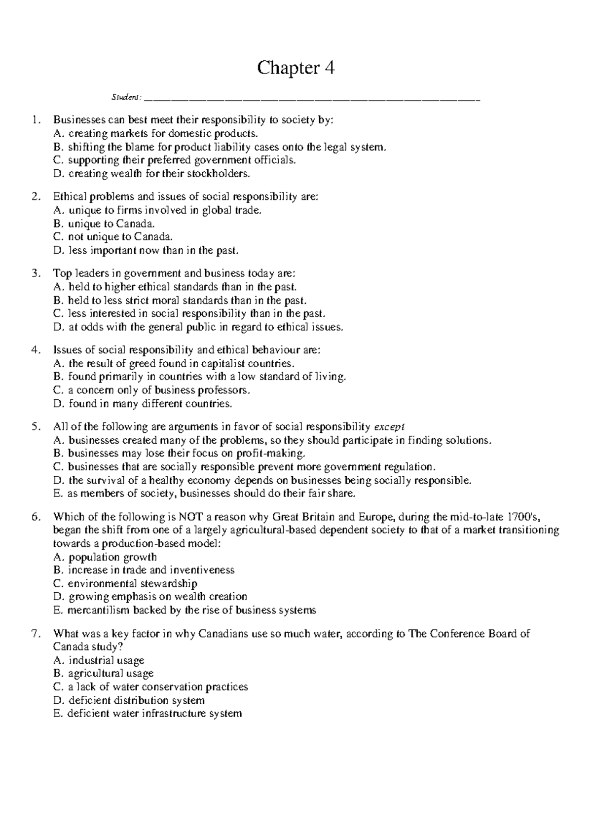 4 10 August 2019, questions and answers - Chapter 4 Student: 1 ...
