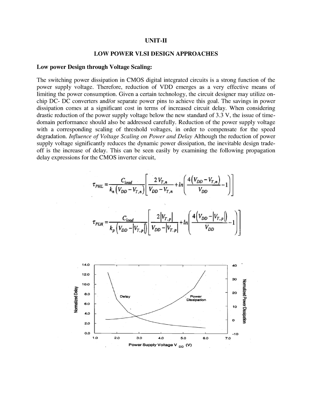 Low Power VLSI Unit 2 - UNIT-II LOW POWER VLSI DESIGN APPROACHES Low ...