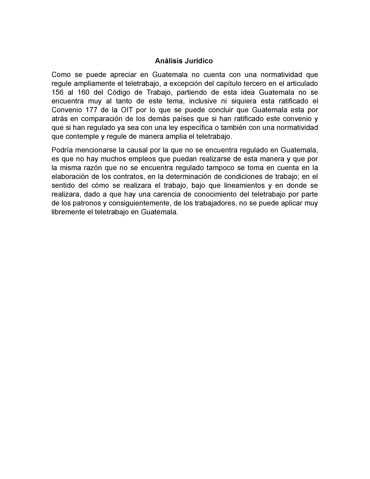 Analisis juridico teletrabajo - Análisis Jurídico Como se puede ...