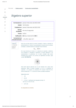 Examen Primer Parcial Algebra Superior - 18/1/23, 23:39 Examen Primer ...