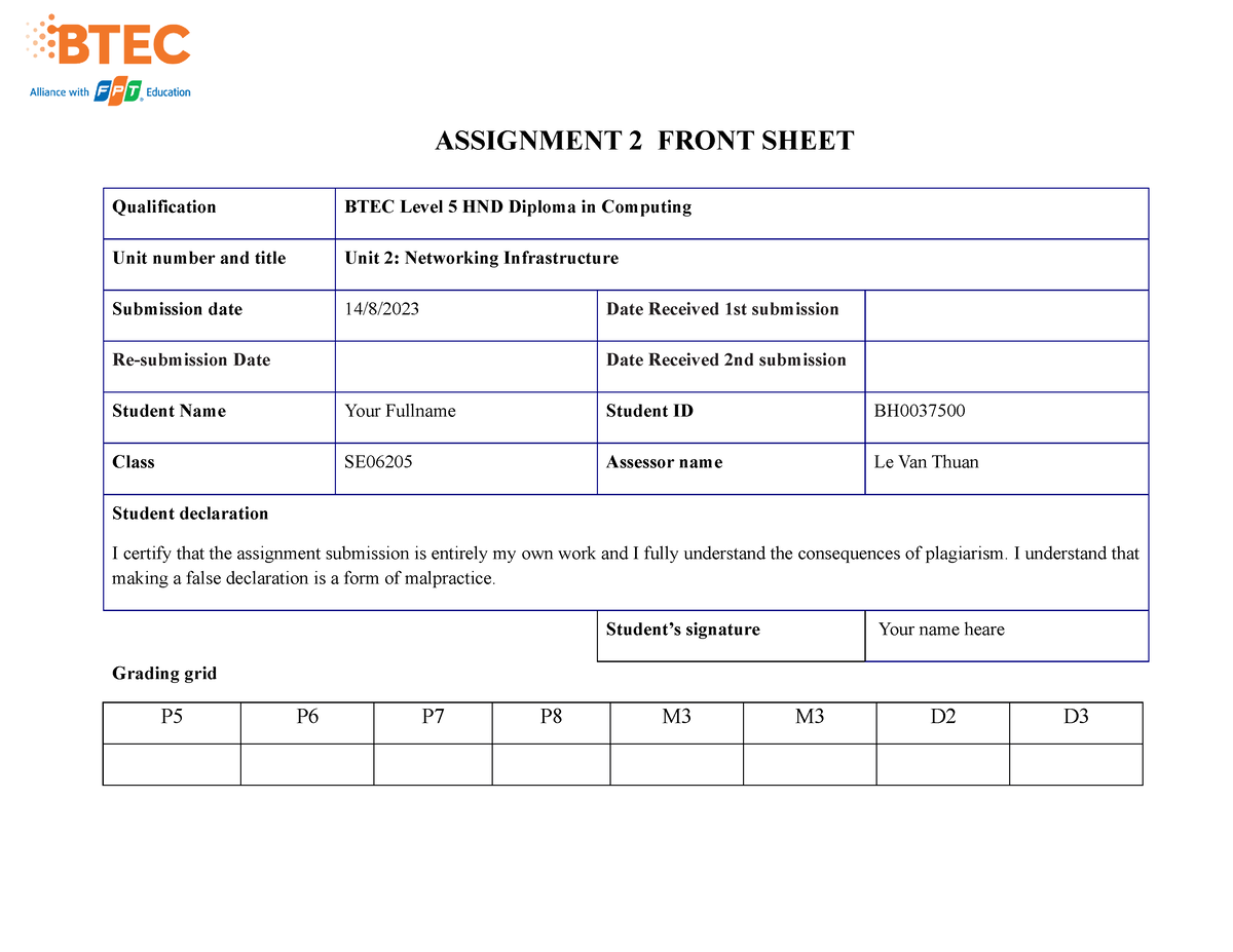 hnd networking assignment