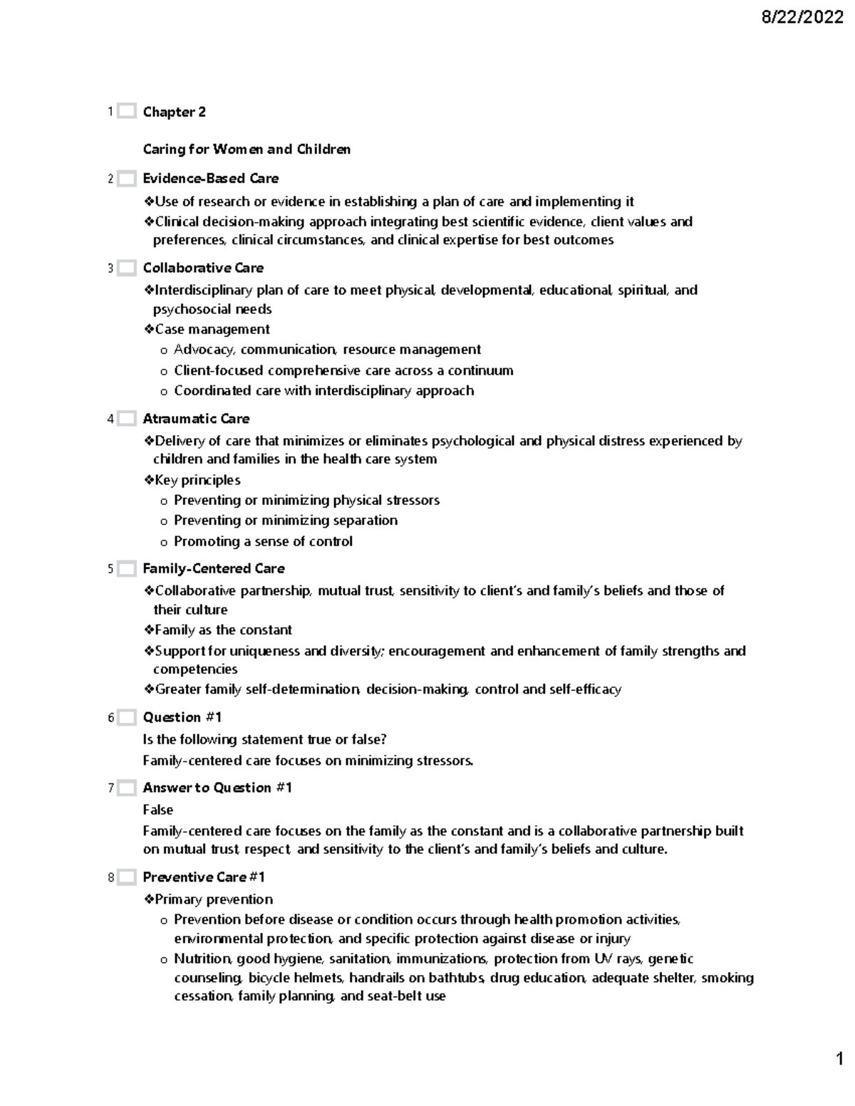 Chapter 2 OB - Marple - Chapter 2 Caring for Women and Children ...