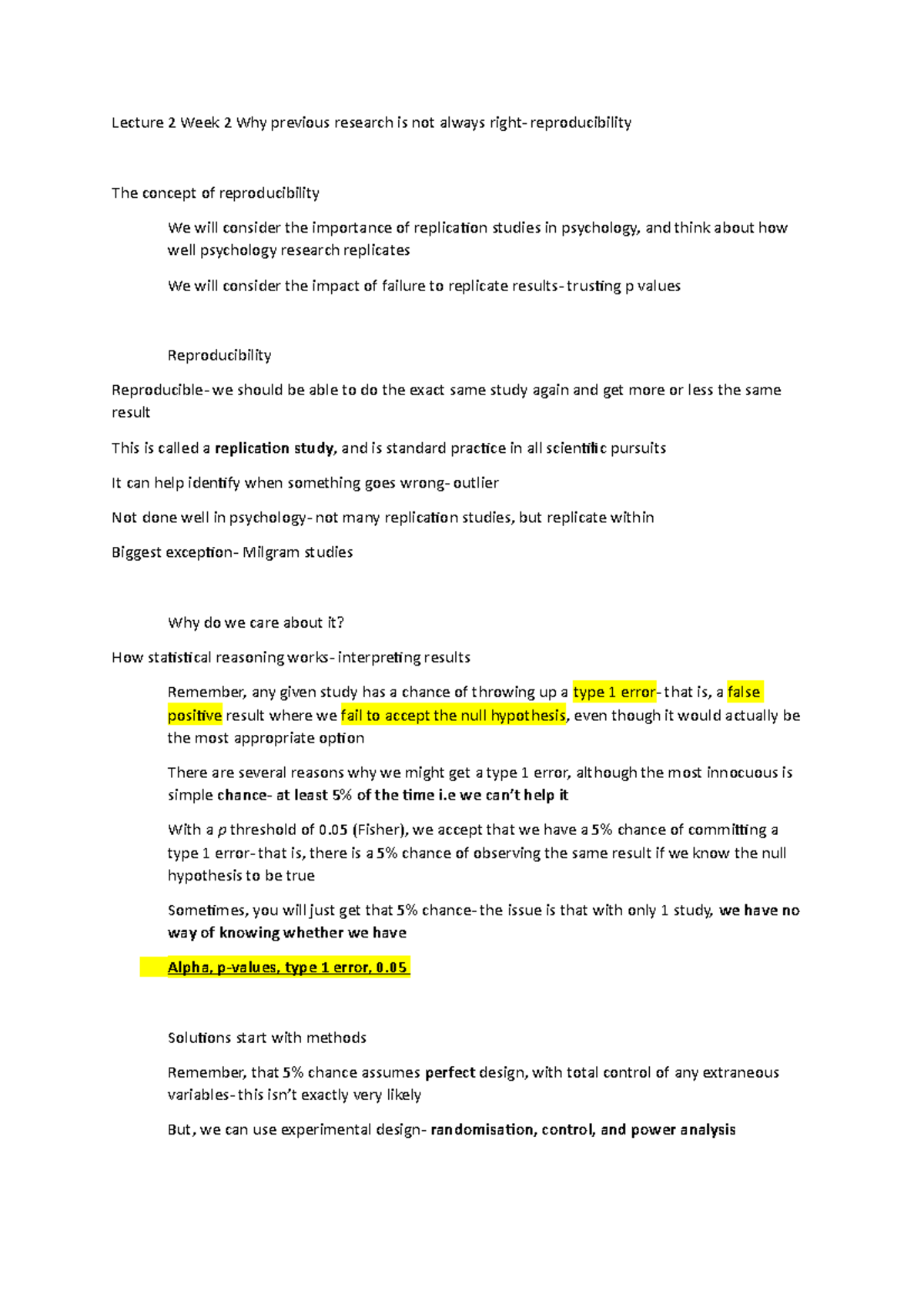 Lecture 2 Why previous research is not always right - Solutions start ...