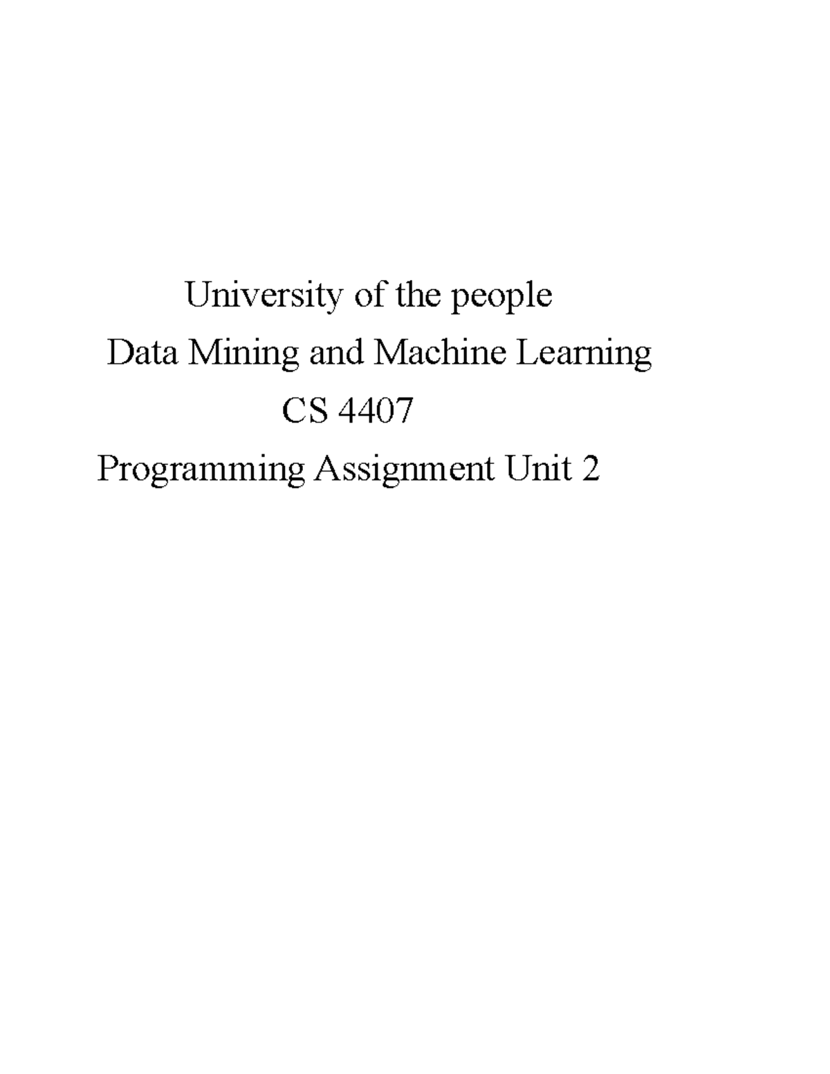 programming for data analysis assignment apu