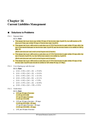 Chapter+13 - Solutions - © Pearson Education Limited, 2015. Chapter 13 ...