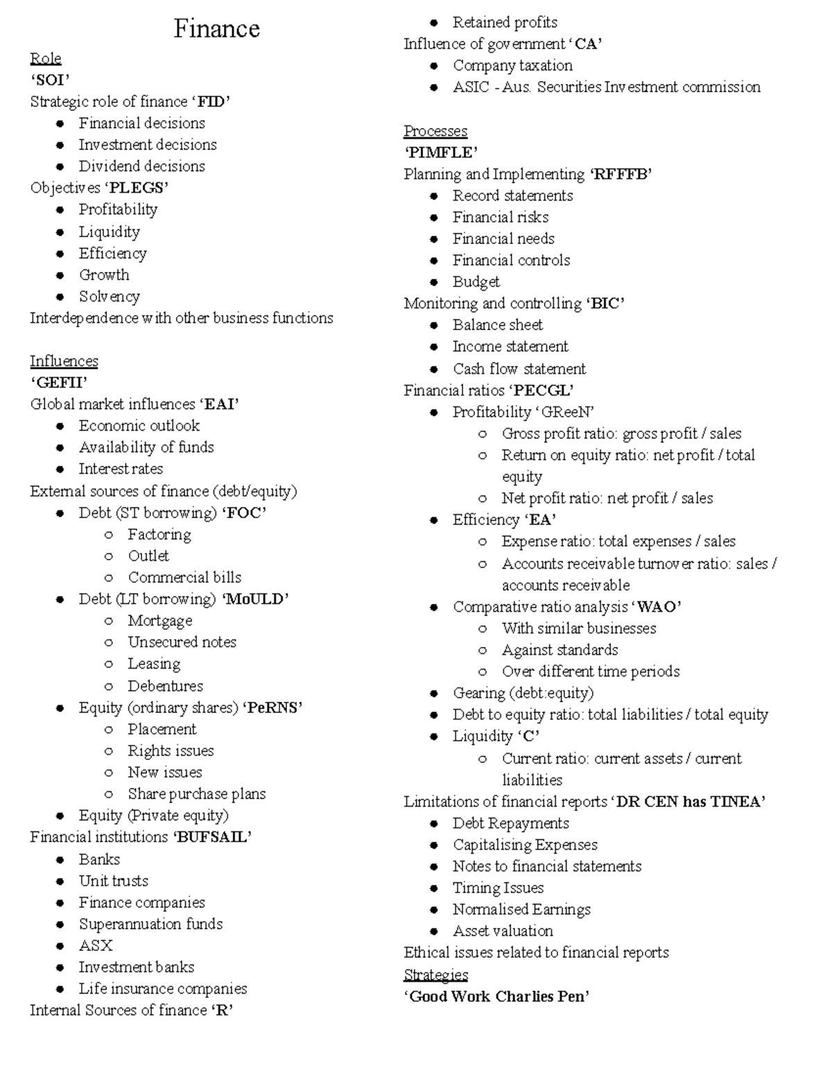 finance-acronyms-summary-finance-role-soi-strategic-role-of-finance