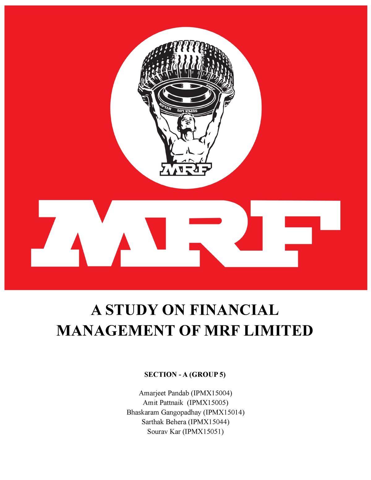 case study of mrf company