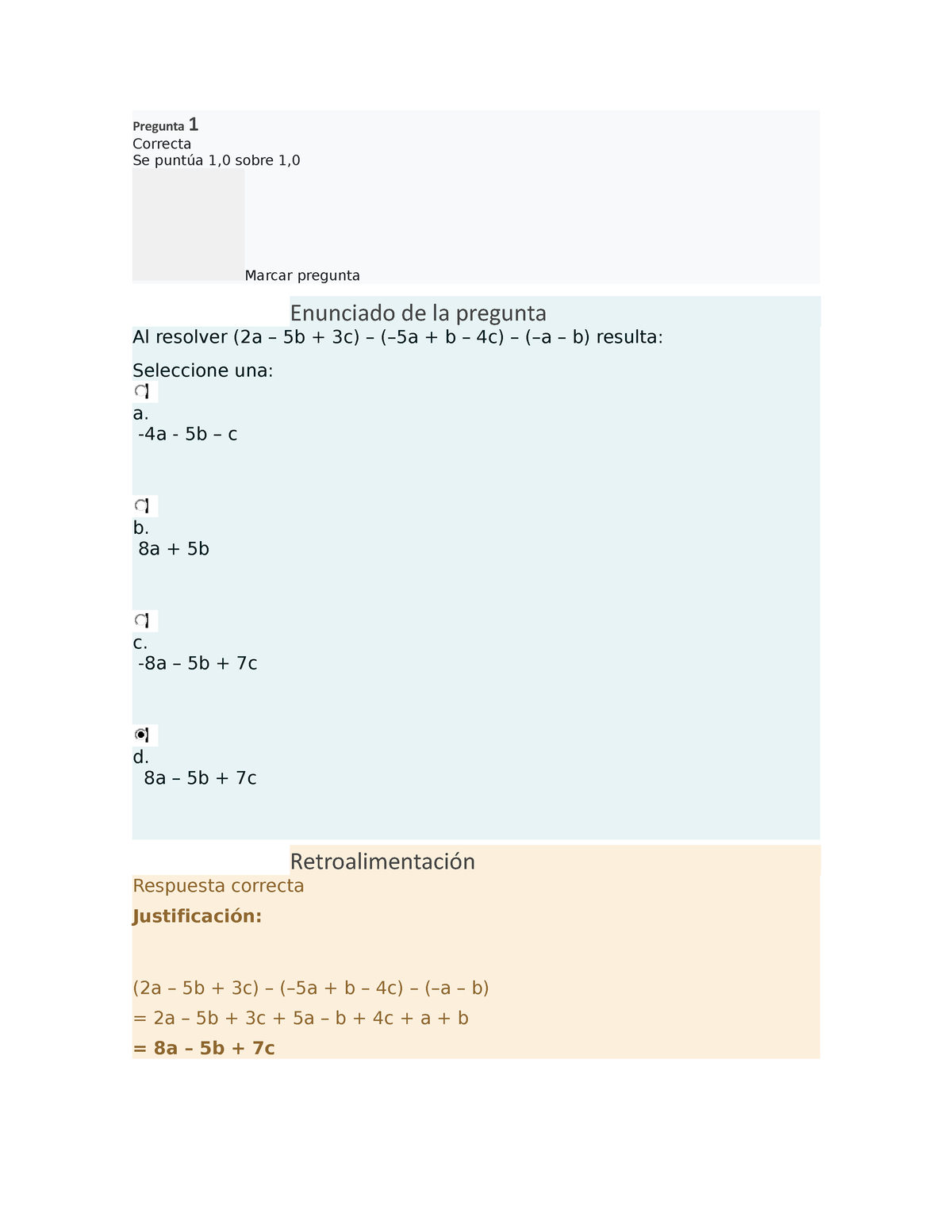 Revision Control 1 U1 Fundamentos Numericos - Pregunta 1 Correcta Se ...