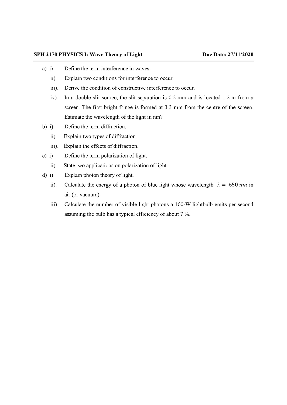 sph-2170-physics-i-assignmen-2020t-sph-2170-physics-i-wave-theory-of