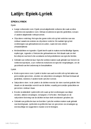 Latijn: Verbuigingsmodellen - Substantieven van de a- en o-verbuiging ...
