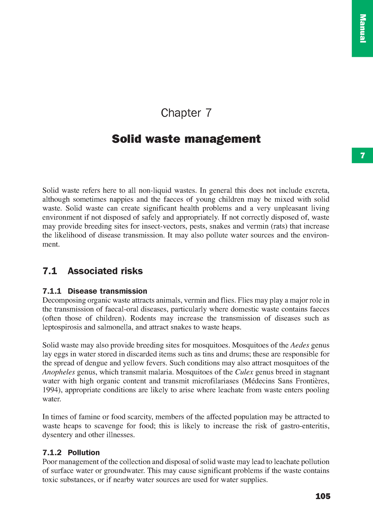 Sanitisation - Notes - S O L I D W A S T E M A N A G E M E N T 11111 ...