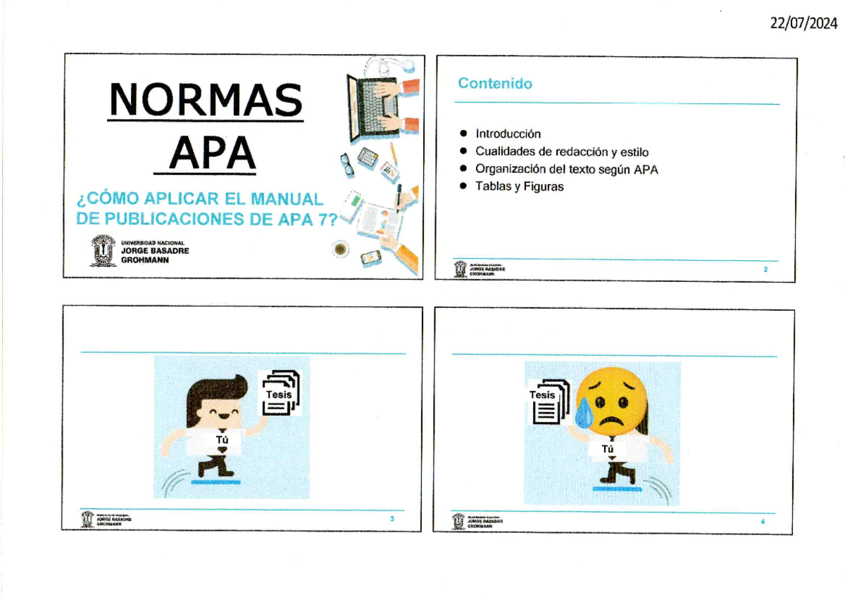Normas APA - .... - Contenido NORMAS Introducción APA Cualidades de ...