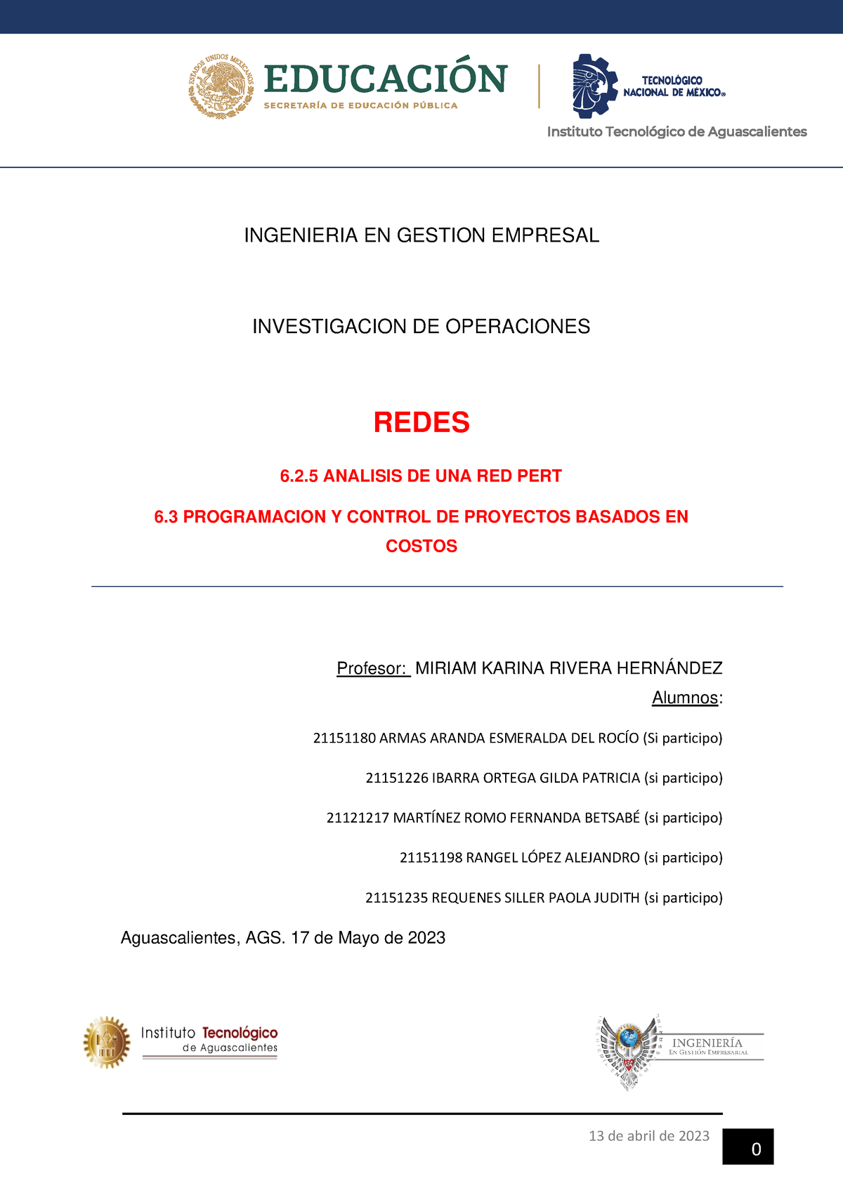 Trabajo Unidad 6 Redes Ingenieria En Gestion Empresal Investigacion De Operaciones Redes 6 2032