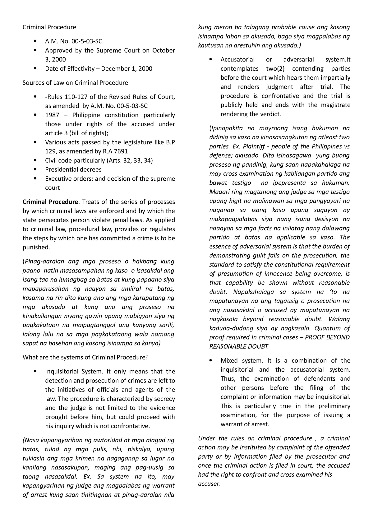 Crim Procedure Criminal Procedure A No 00 5 03 SC Approved By The   Thumb 1200 1698 