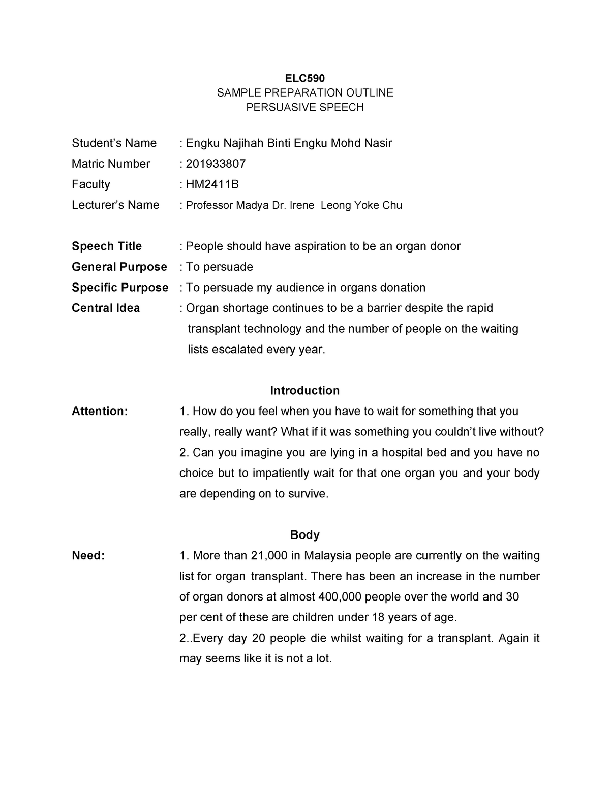 persuasive speech outline elc590