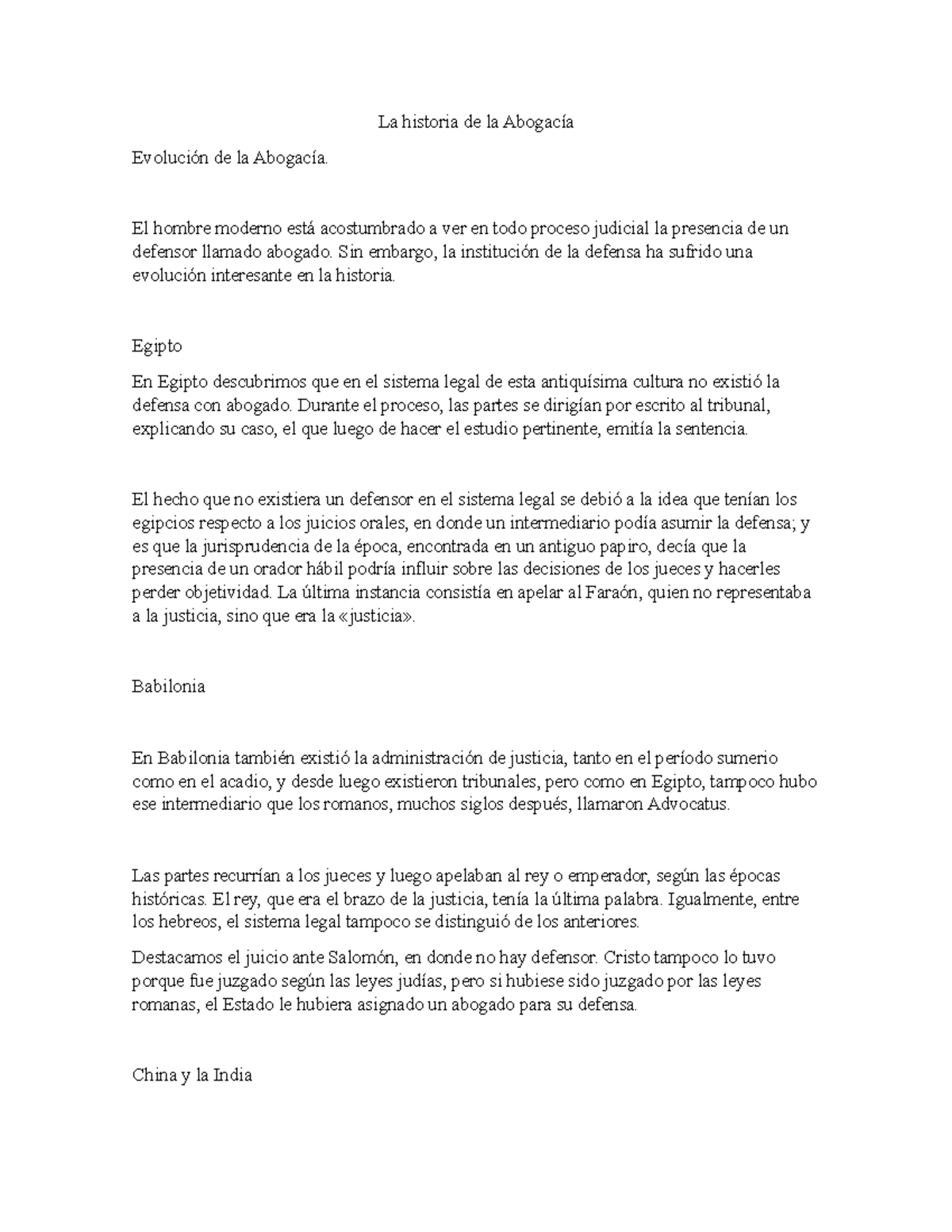 Historia del abogado - La historia de la Abogacía Evolución de la ...