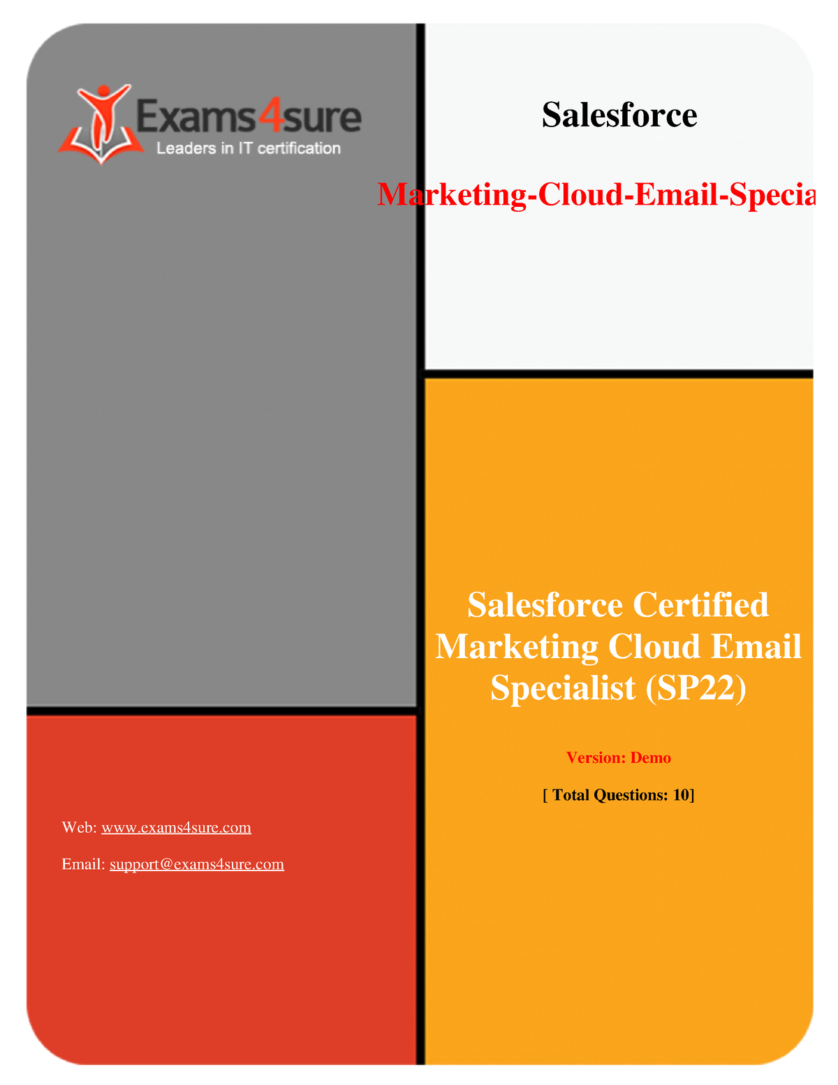 Salesforce-Marketing-Cloud-Email-Specialist 2 - Salesforce Certified ...