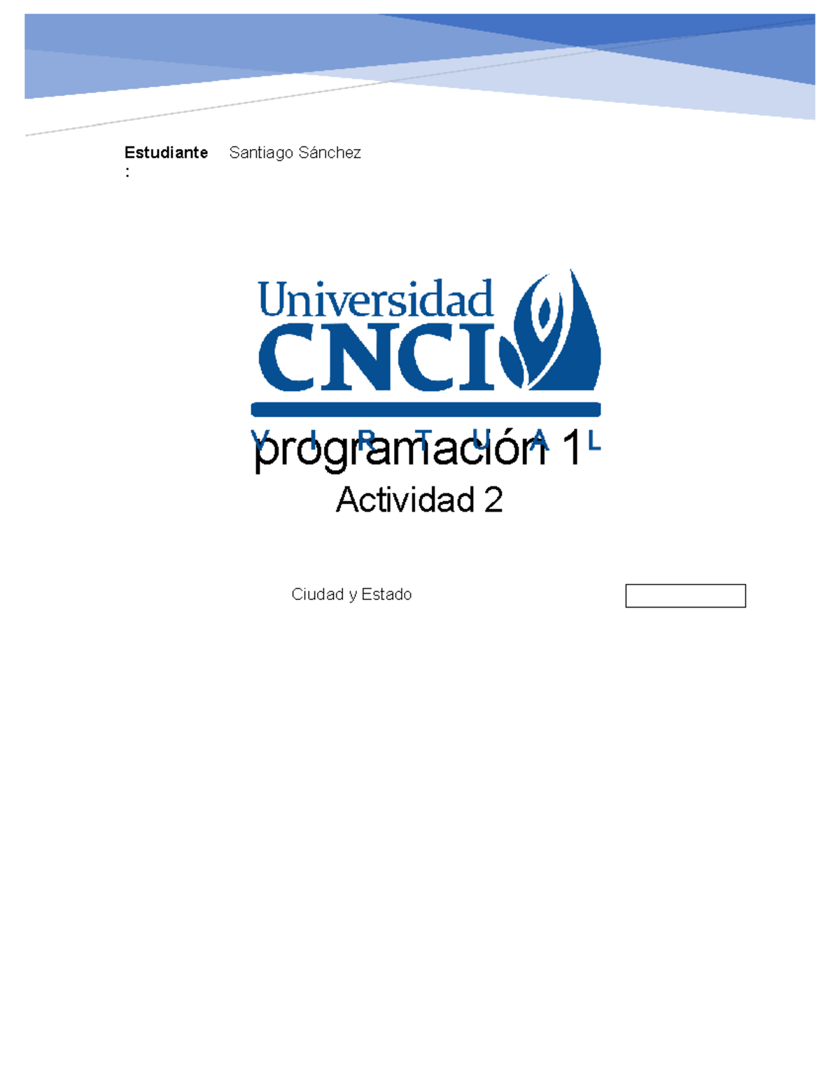 Act 2 programacion - actividad 1 - Tutor: Brenda Macias Estudiante ...