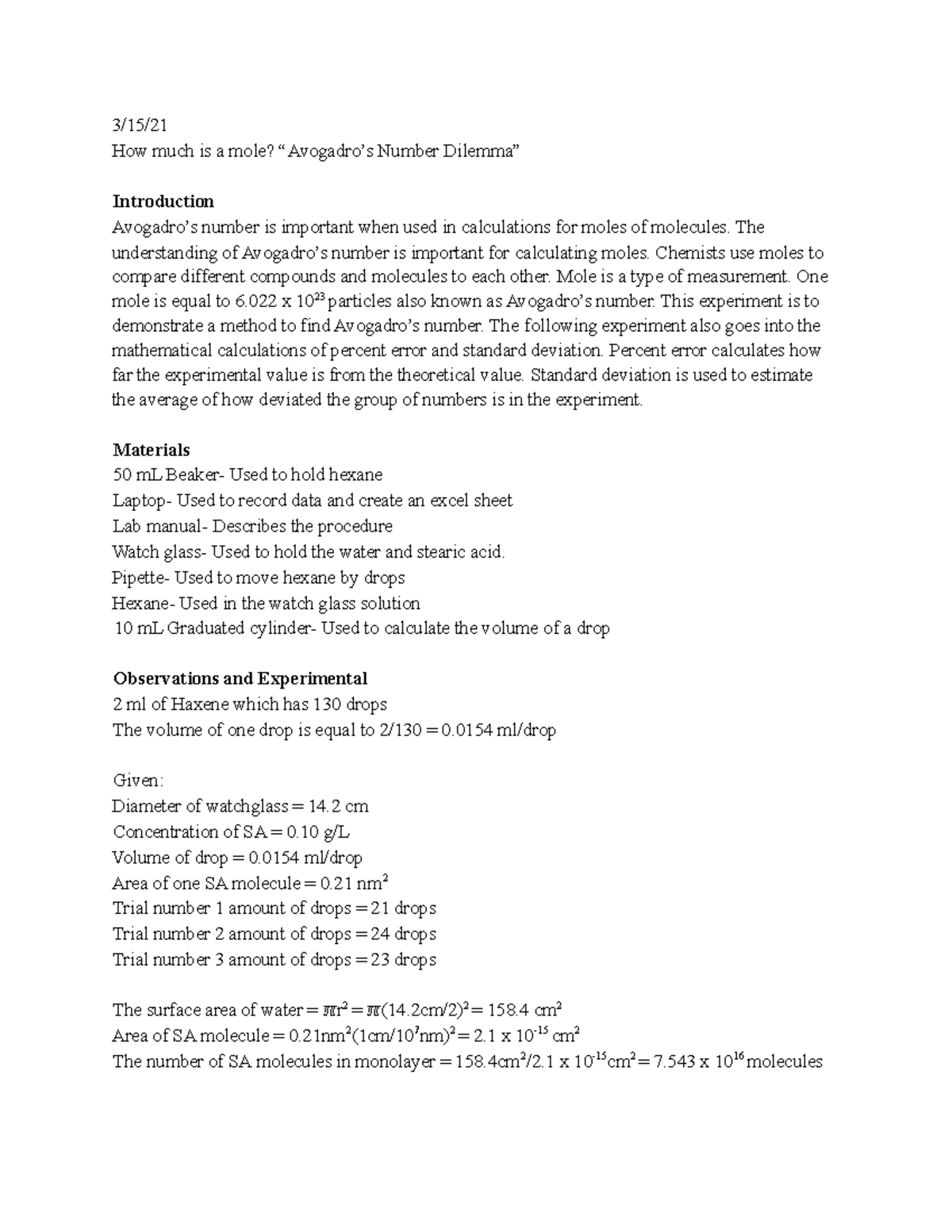 lab-report-7-3-15-how-much-is-a-mole-avogadro-s-number-dilemma