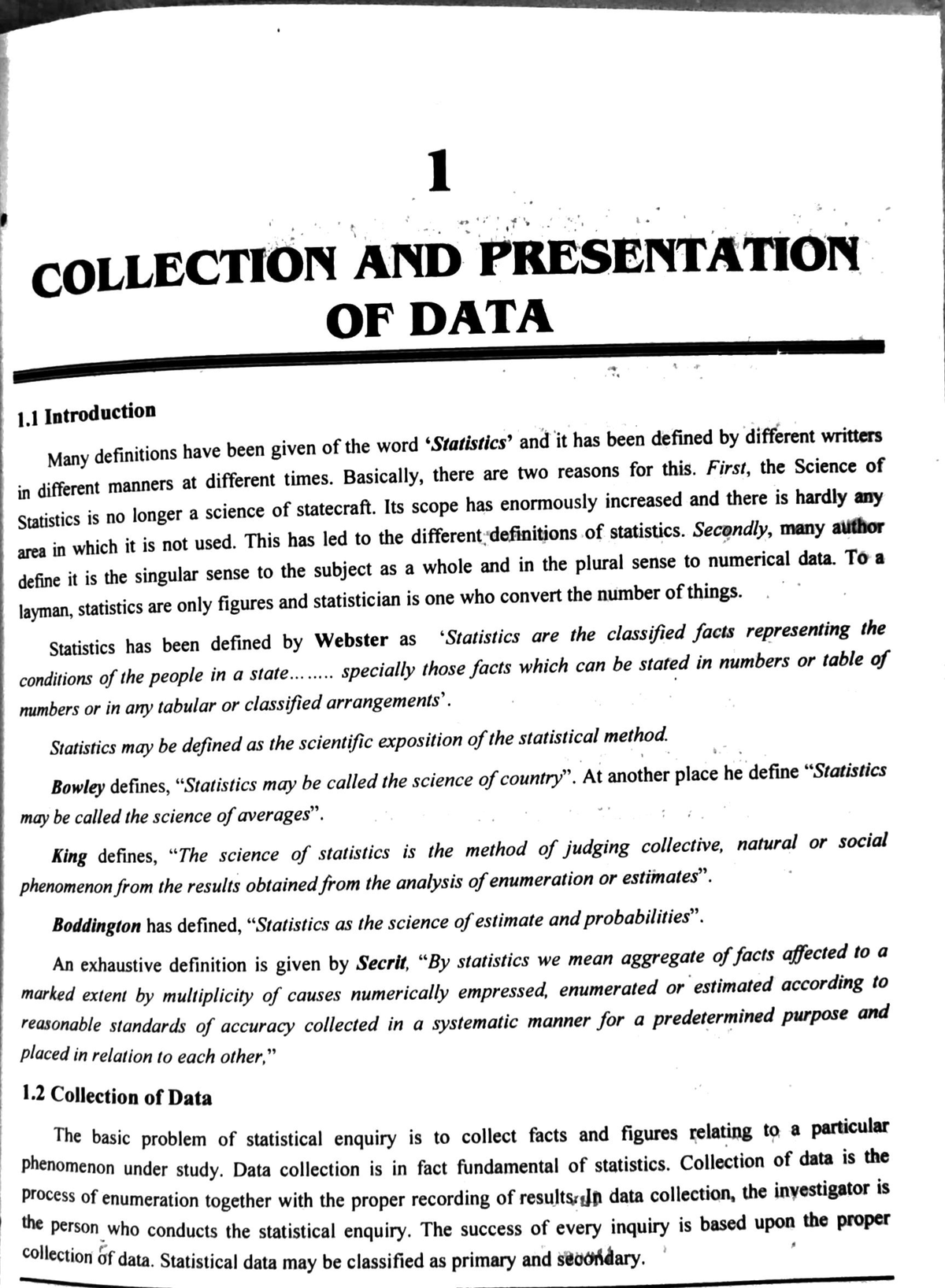 collection-and-presentation-of-data-computer-science-engineering