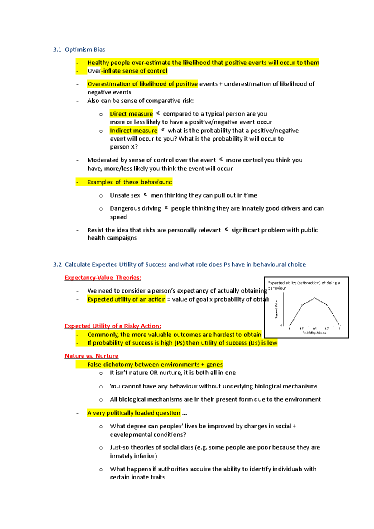 Week 10 - Lecture notes 10 - 3 Bias - Healthy people over-estimate the ...