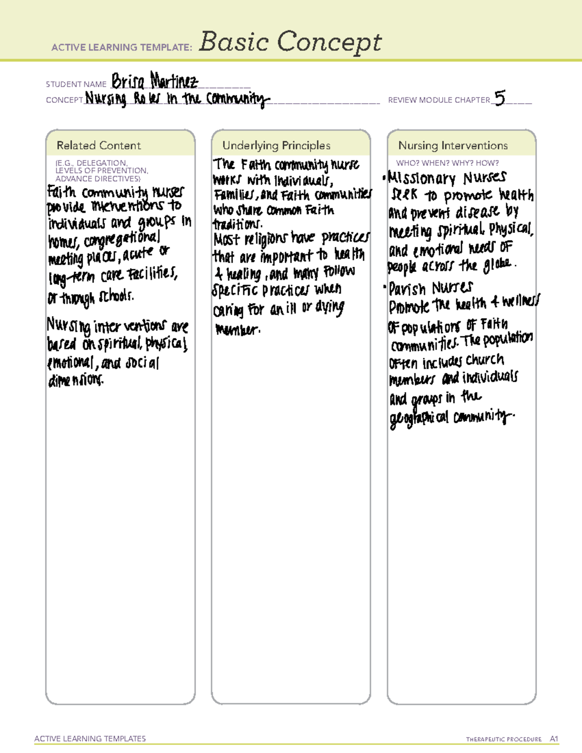 ATI Remediation - ACTIVE LEARNING TEMPLATES THERAPEUTIC PROCEDURE A ...