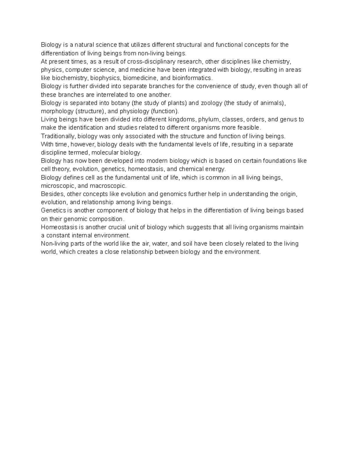 Biology history Biology is a natural science that utilizes