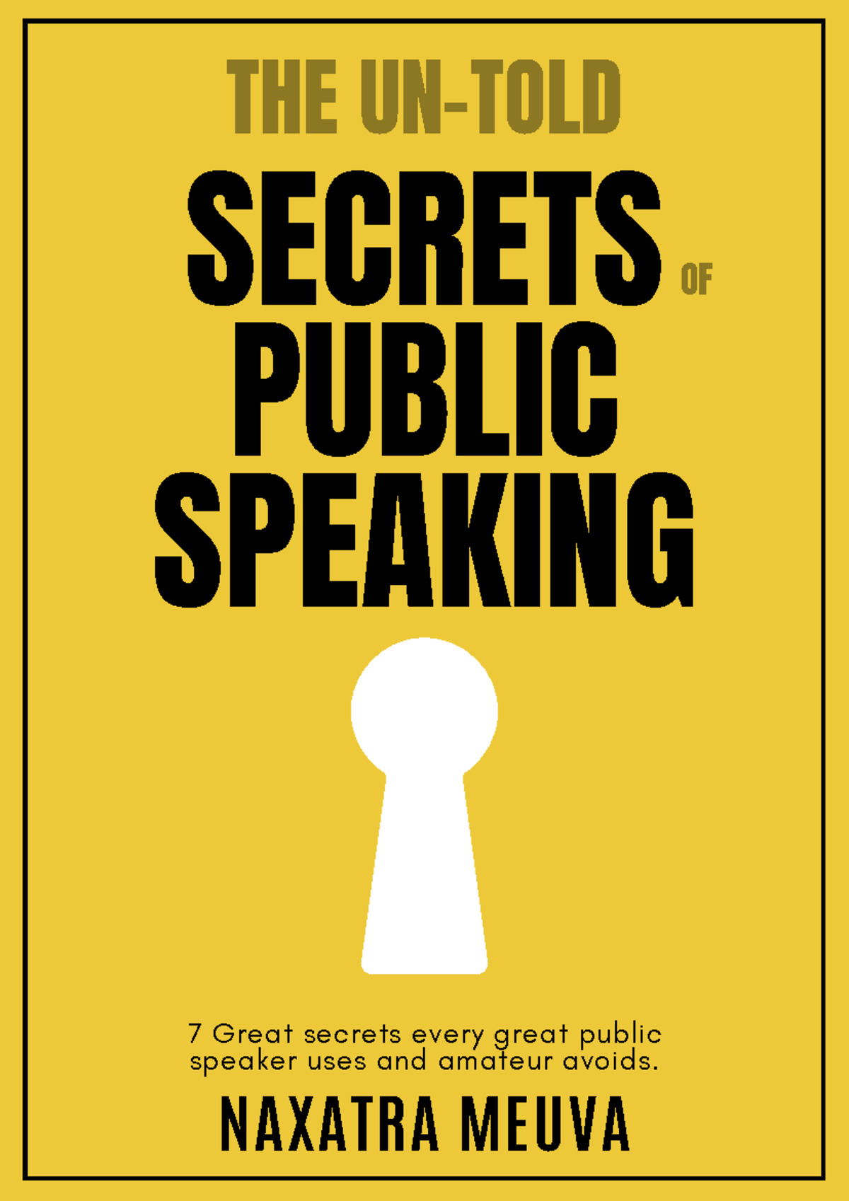 Here Is Your FREE e Book- The Un-Told Secrets Of Public Speaking - THE ...