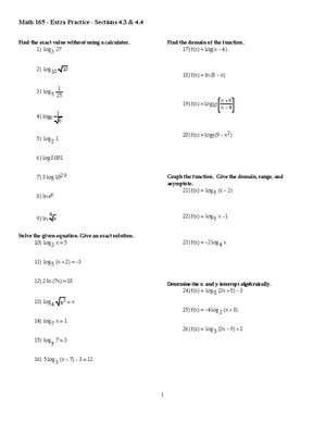 Extra Practice - Section 5.1 - W23 - Math 165 - Extra Practice ...