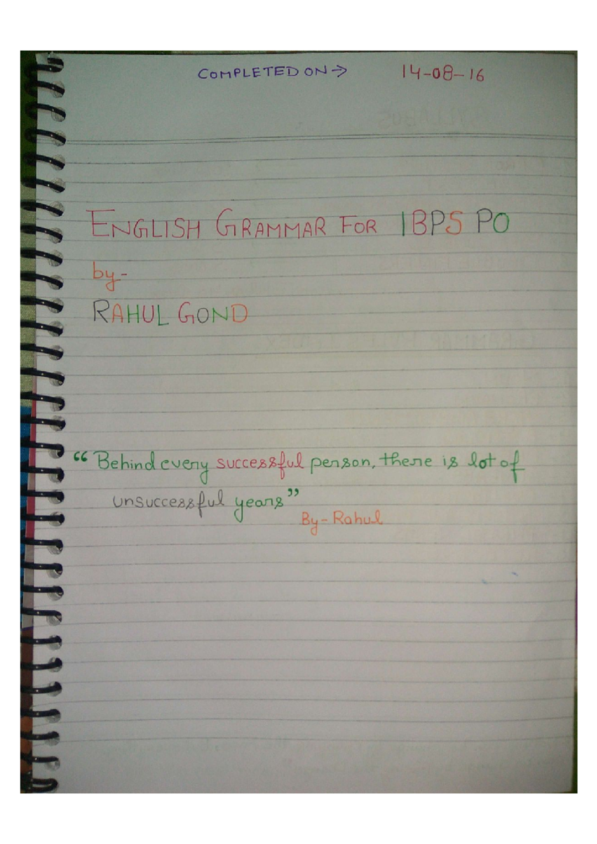 28. English Handwritten Notes IBPS PO - Basics Of Communication - Studocu