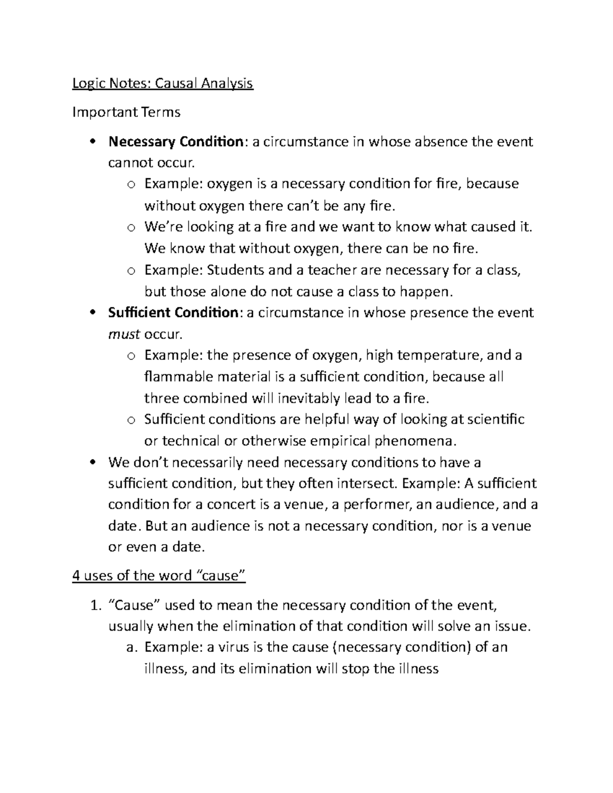 Causal Reasoning notes - PHIL 2113 - BRCC - Studocu