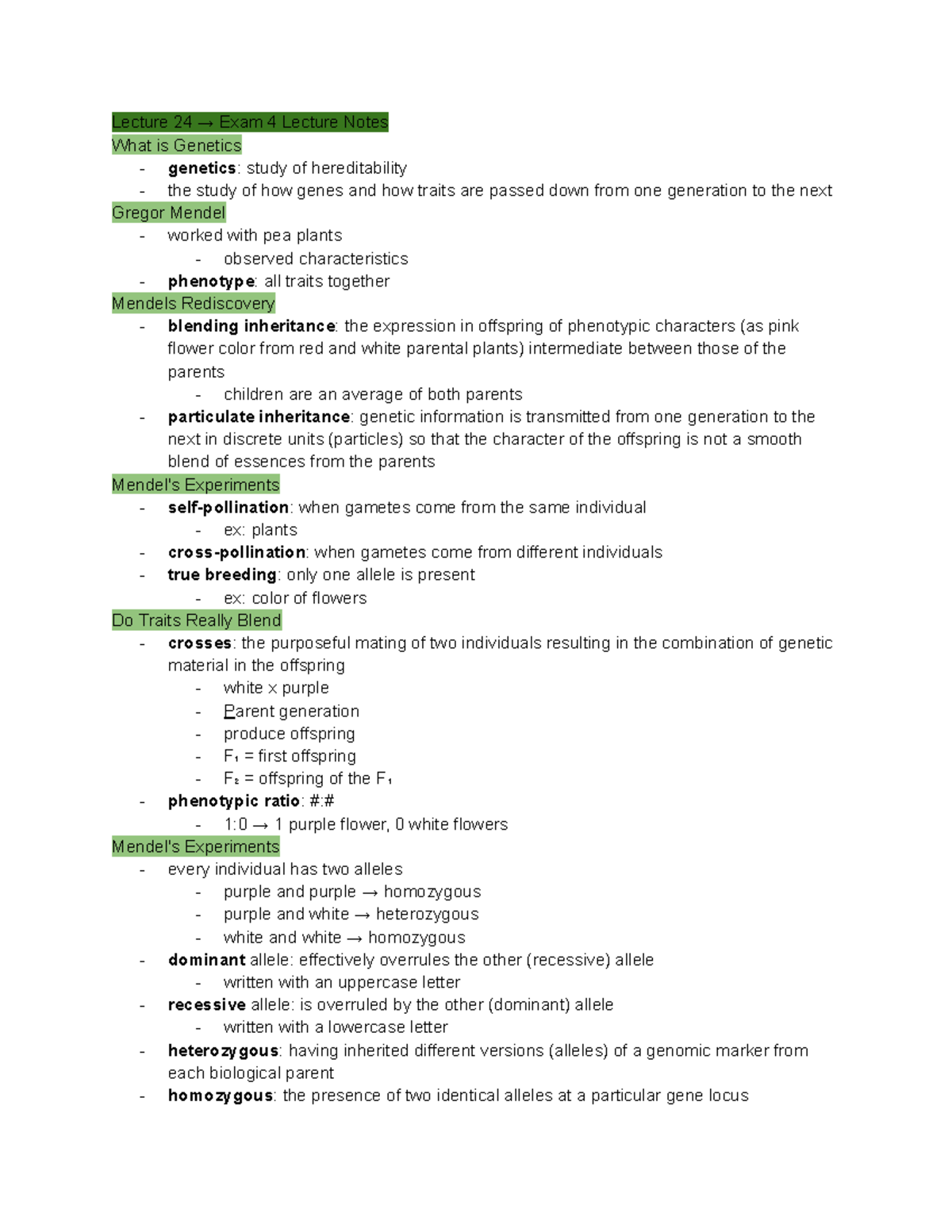 Exam 4 Lecture Notes - Lecture 24 → Exam 4 Lecture Notes What Is ...