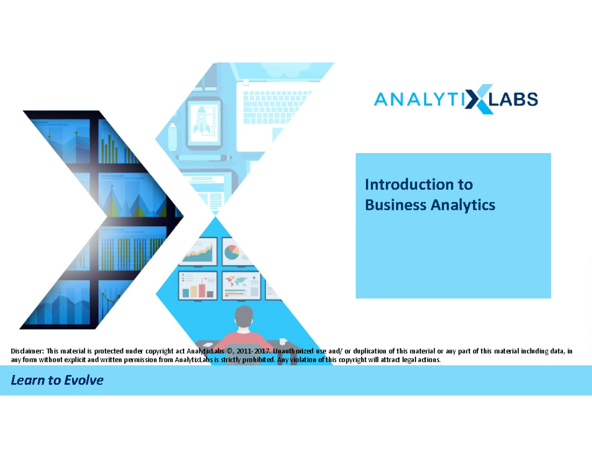 Introduction To Business Analytics - Introduction To Business Analytics ...