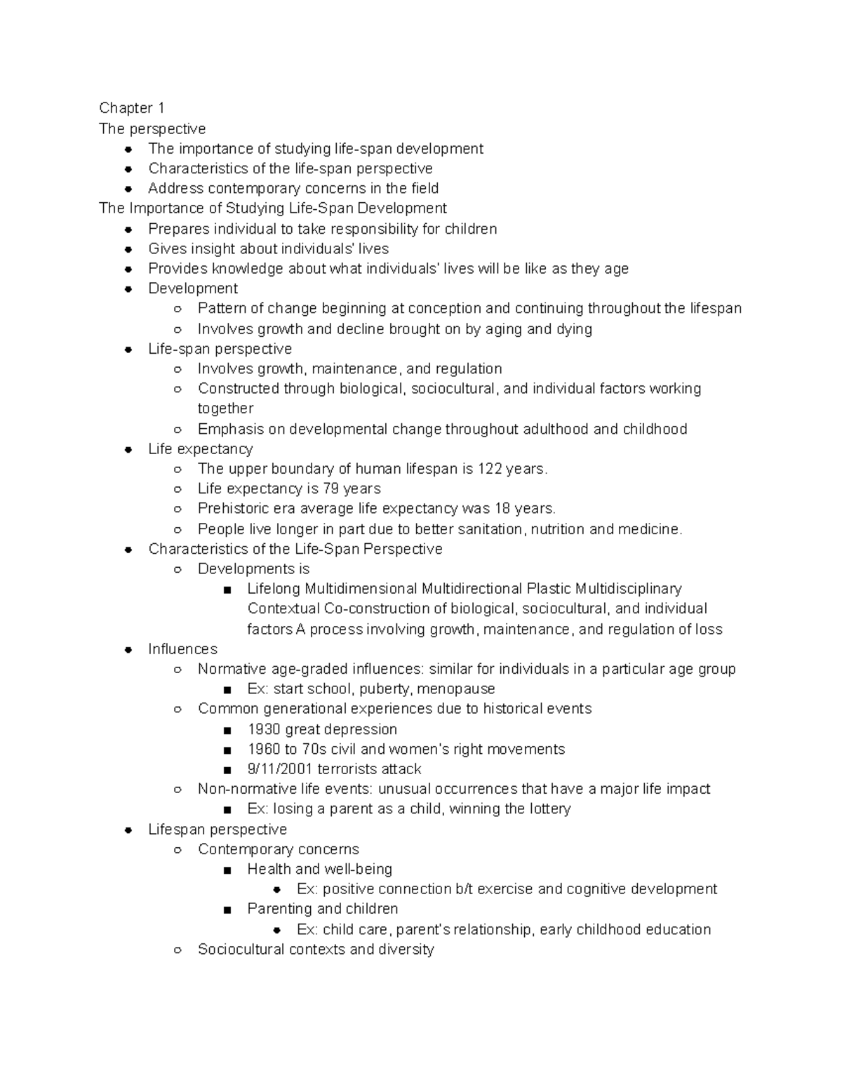 PSYC 2103 notes - Chapter 1 The perspective The importance of studying ...