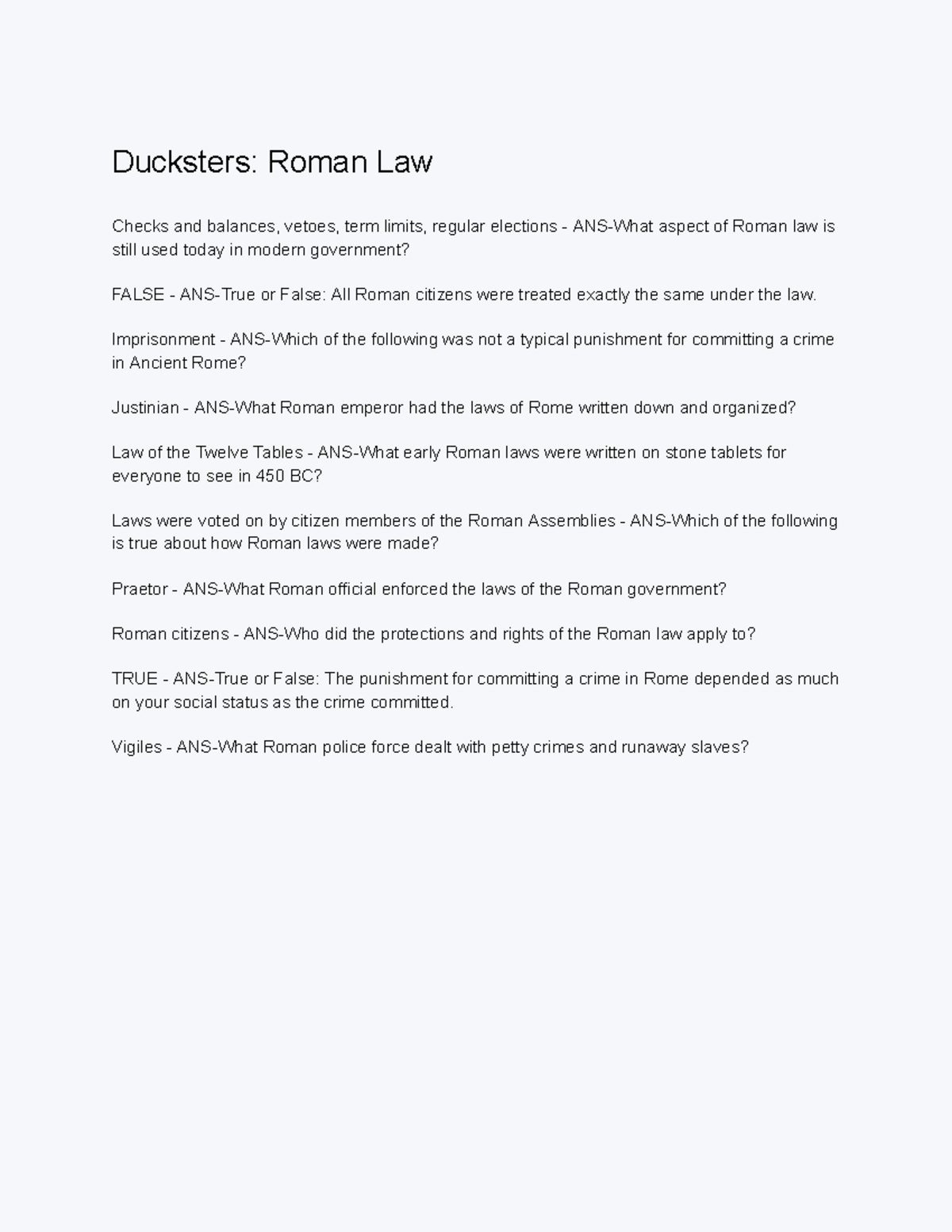 Ducksters Roman Law - Ducksters: Roman Law Checks and balances, vetoes ...