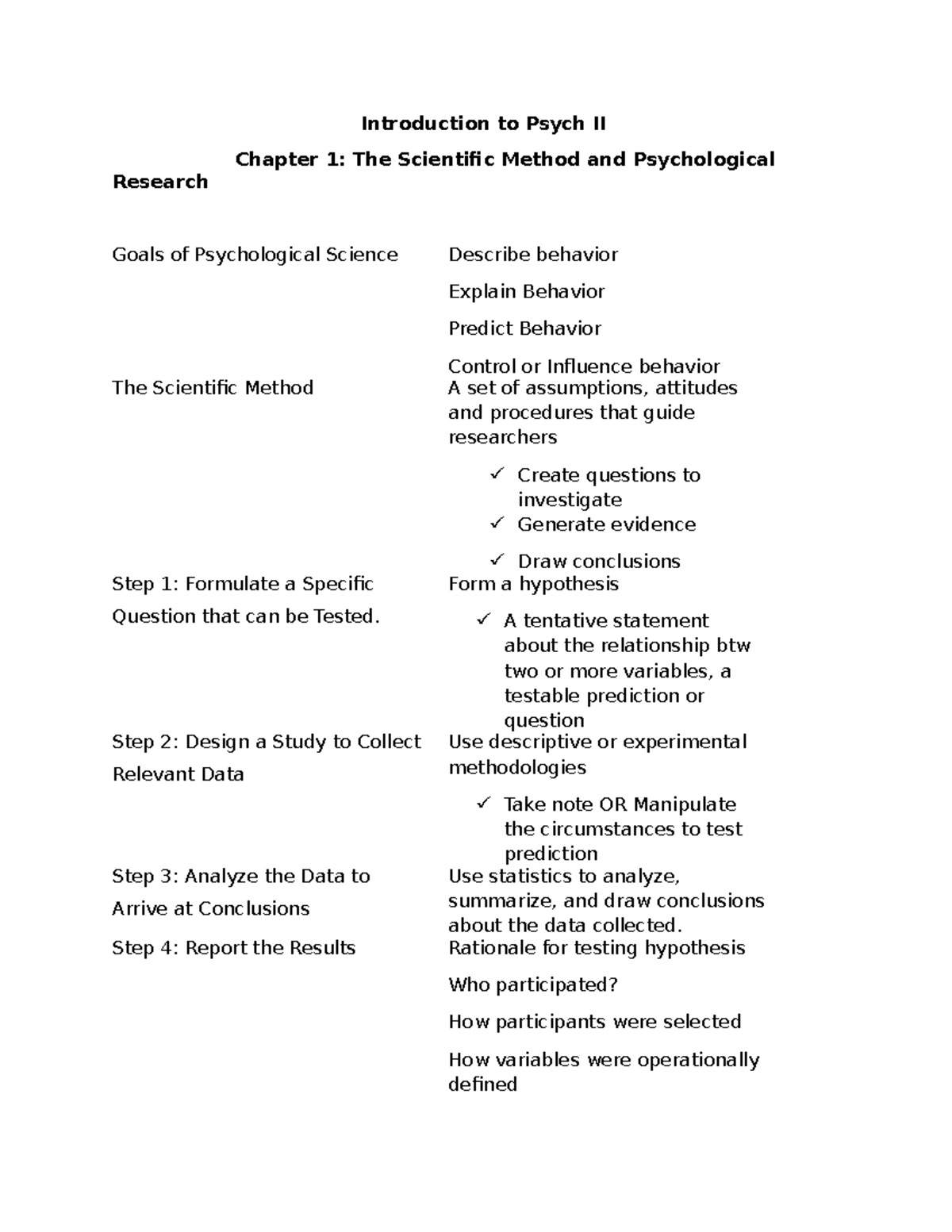 Chapter 1: Scientific Method And Psychological Research - Introduction ...