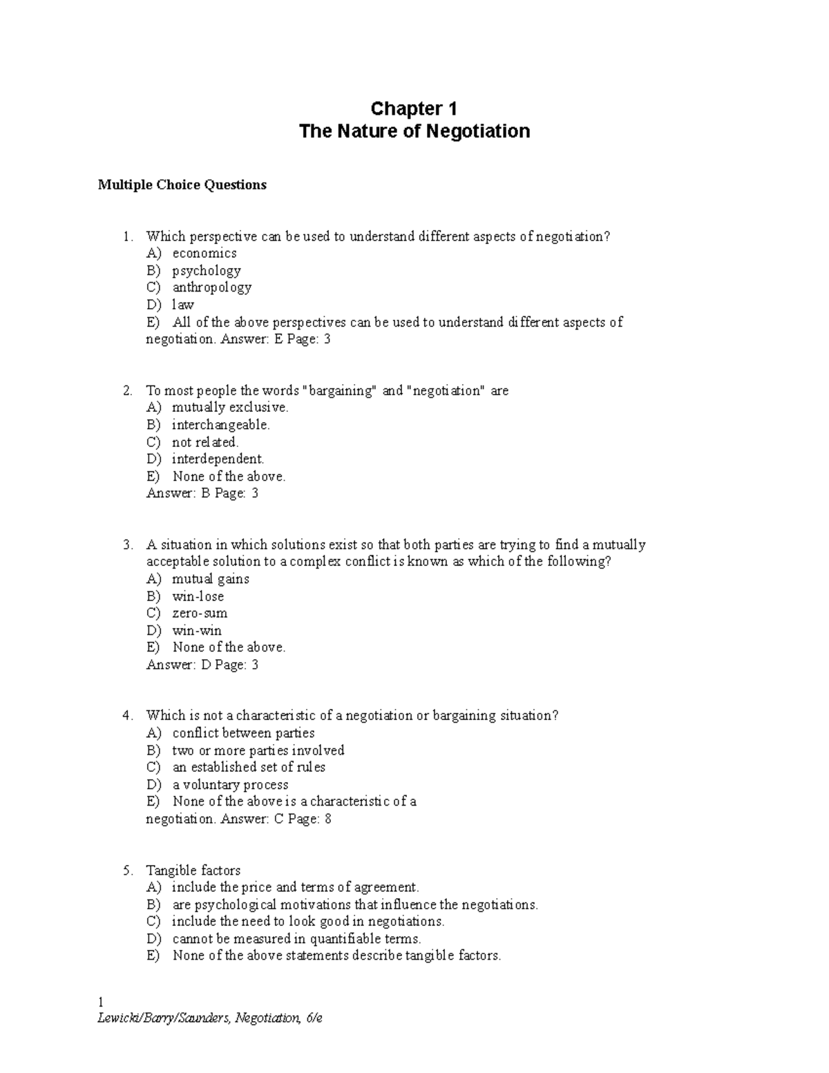 IBC New đã Chuyển đổi 1 - Negotiation - 1 Lewicki/Barry/Saunders ...