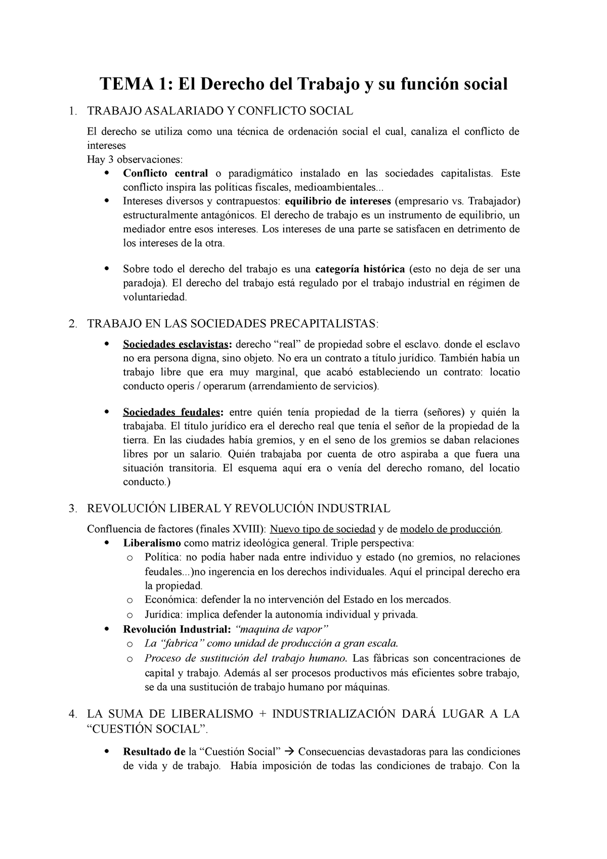 Tema 1 El Derecho Del Trabajo - TEMA 1: El Derecho Del Trabajo Y Su ...