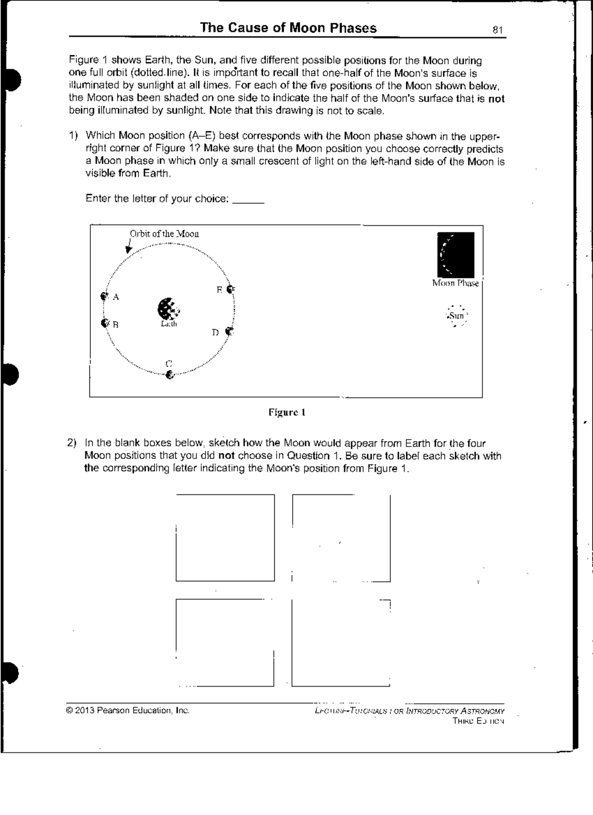 LT The Cause of Moon Phases - 21 - astronomy - StuDocu Intended For Moon Phases Worksheet Answers