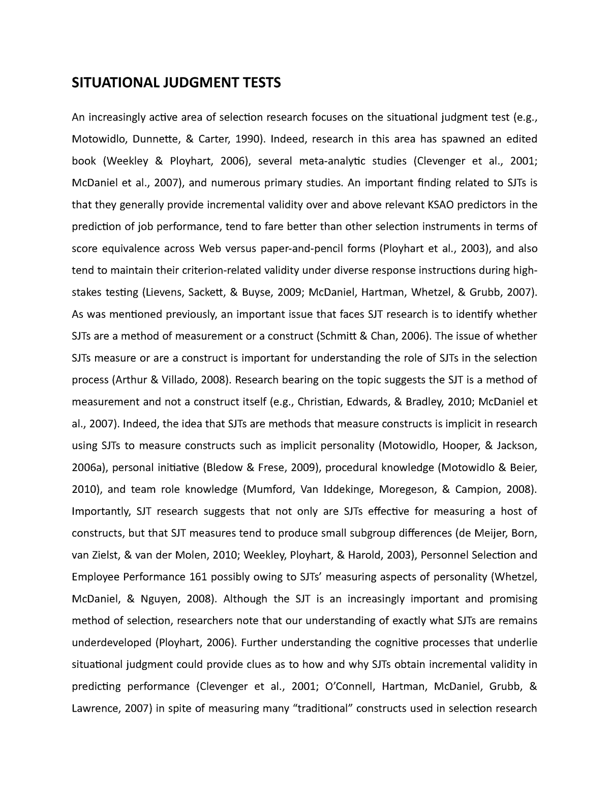 Situational Judgment Tests SITUATIONAL JUDGMENT TESTS An Increasingly   Thumb 1200 1553 