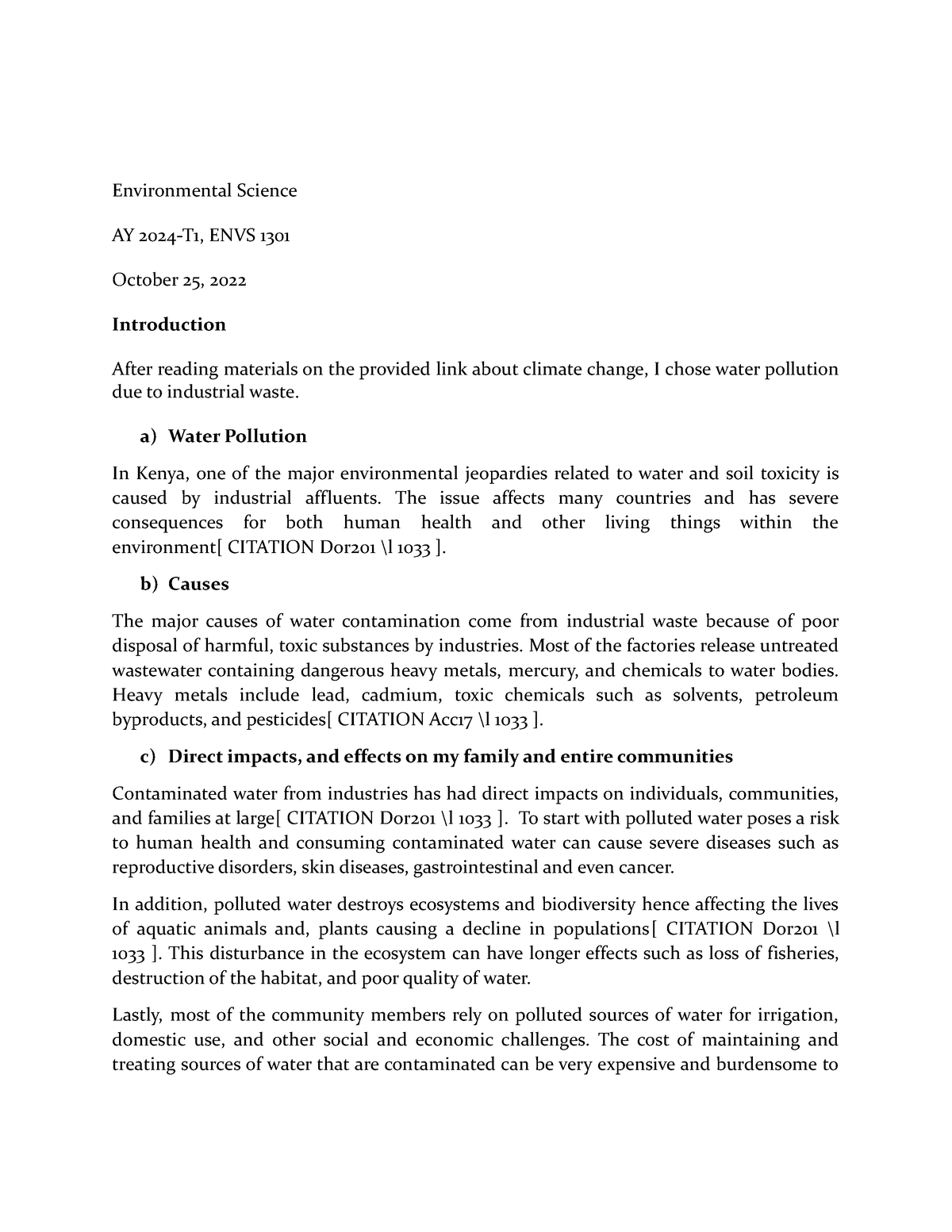 Unit 7 Envs 1301 - Journal Learning Unit 7 - Environmental Science AY ...