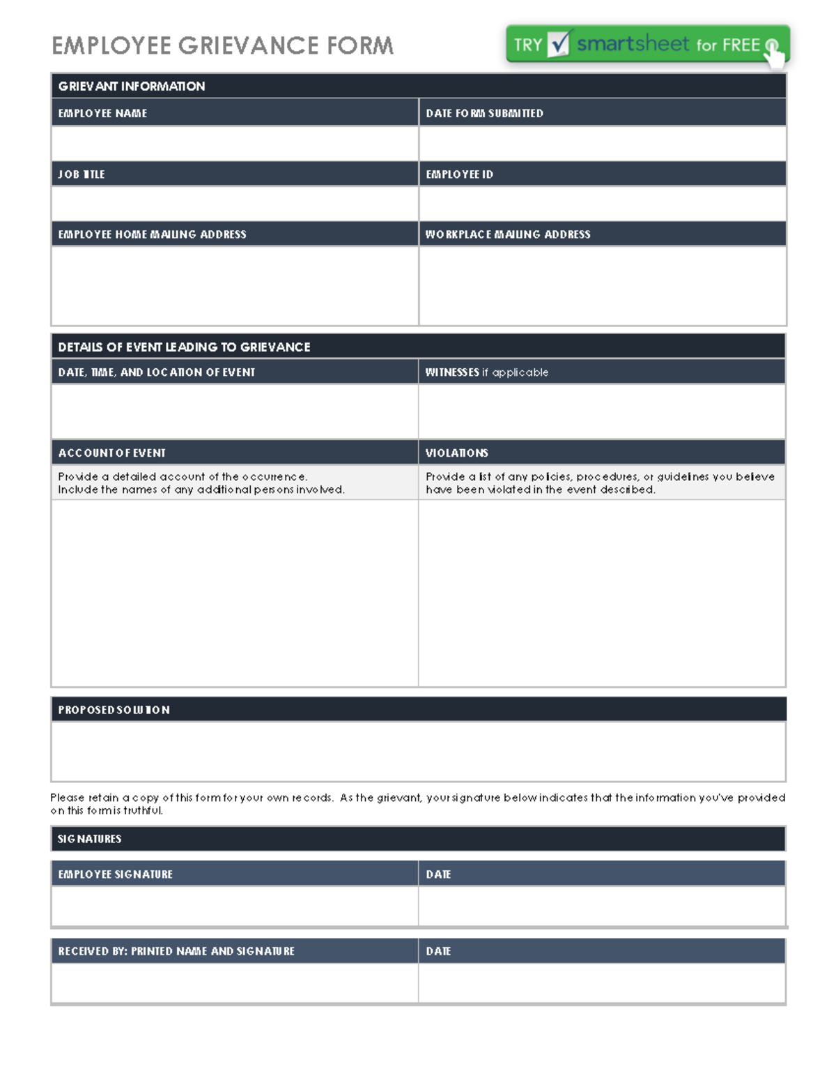 IC-Employee-Grievance-Form-94 2 7 PDF - EMPLOYEE GRIEVANCE FORM ...