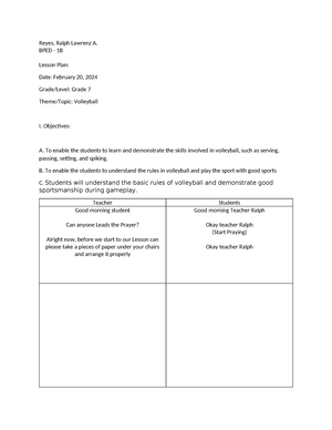 Lesson plan rubric - Lesson Plan Rubric August 24, 2012 Lesson Plan ...